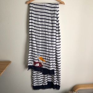 Kate Spade Striped Pelican Scarf